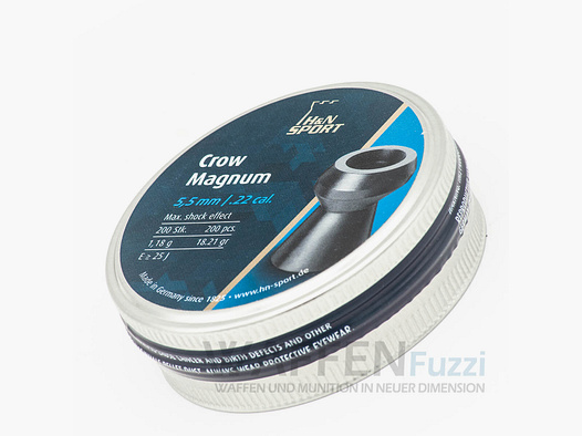 H&N Crow Magnum 200 piezas. Diábolo calibre 5,5 mm
