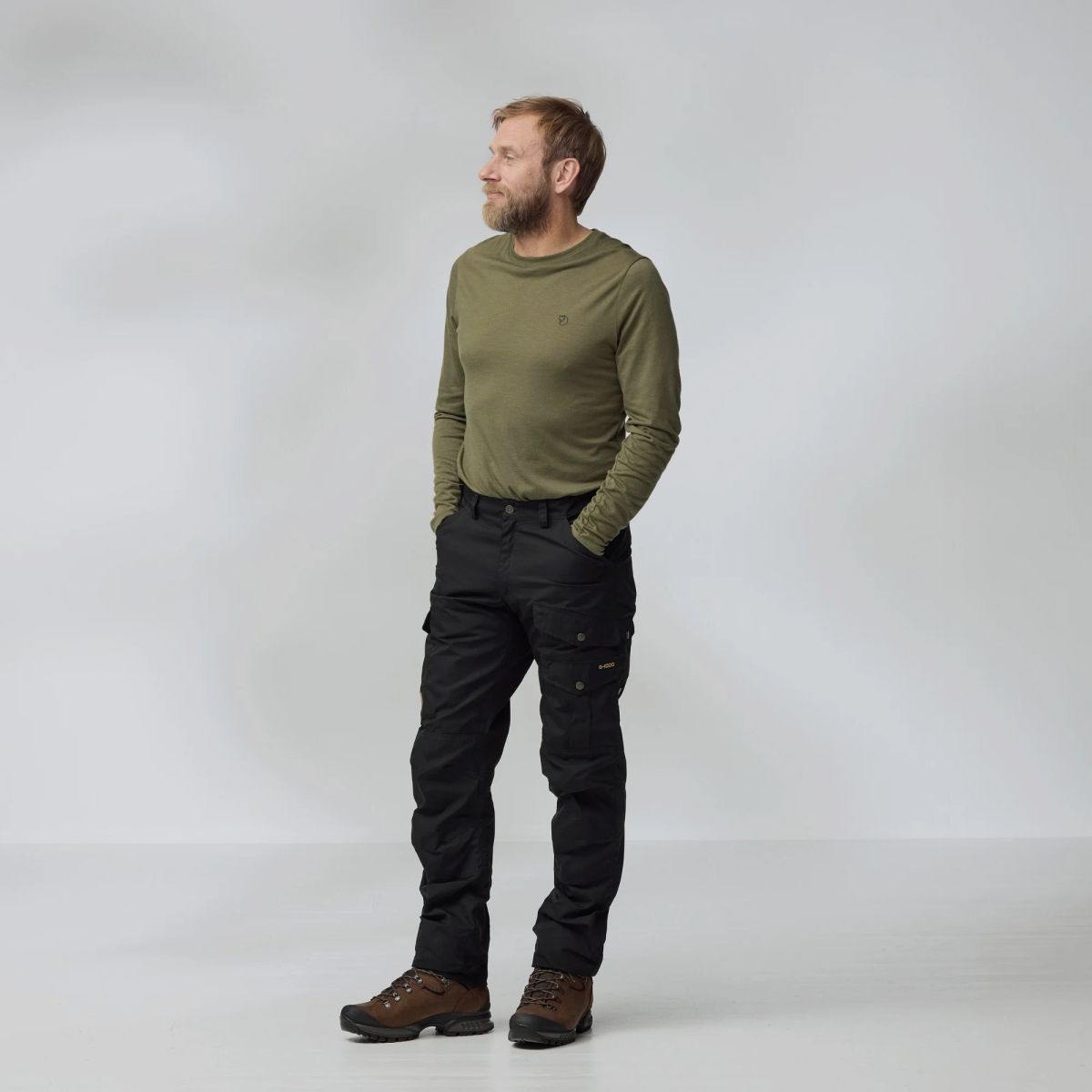 FJÄLLRÄVEN Barents Pro Trousers M Dark Olive Regular Fit