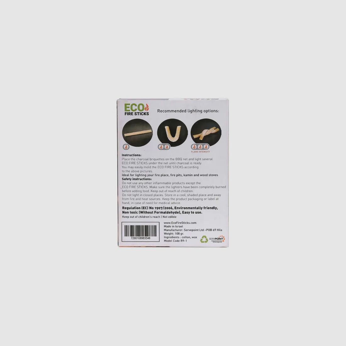 Eco Fire Sticks Fire Starter 18 Pieces