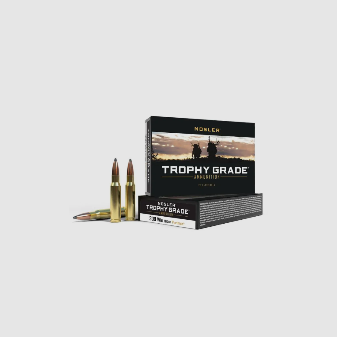 Munition 308 WIN NOSLER PARTITION TG 165gr .60053, Bild 1 von 2