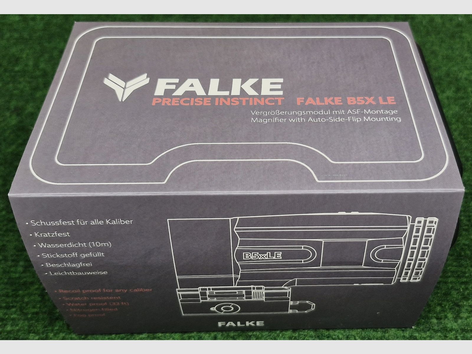 Falke B5X LE Magnifier avec montage Picatinny/Weaver, pratiquement NEUF
