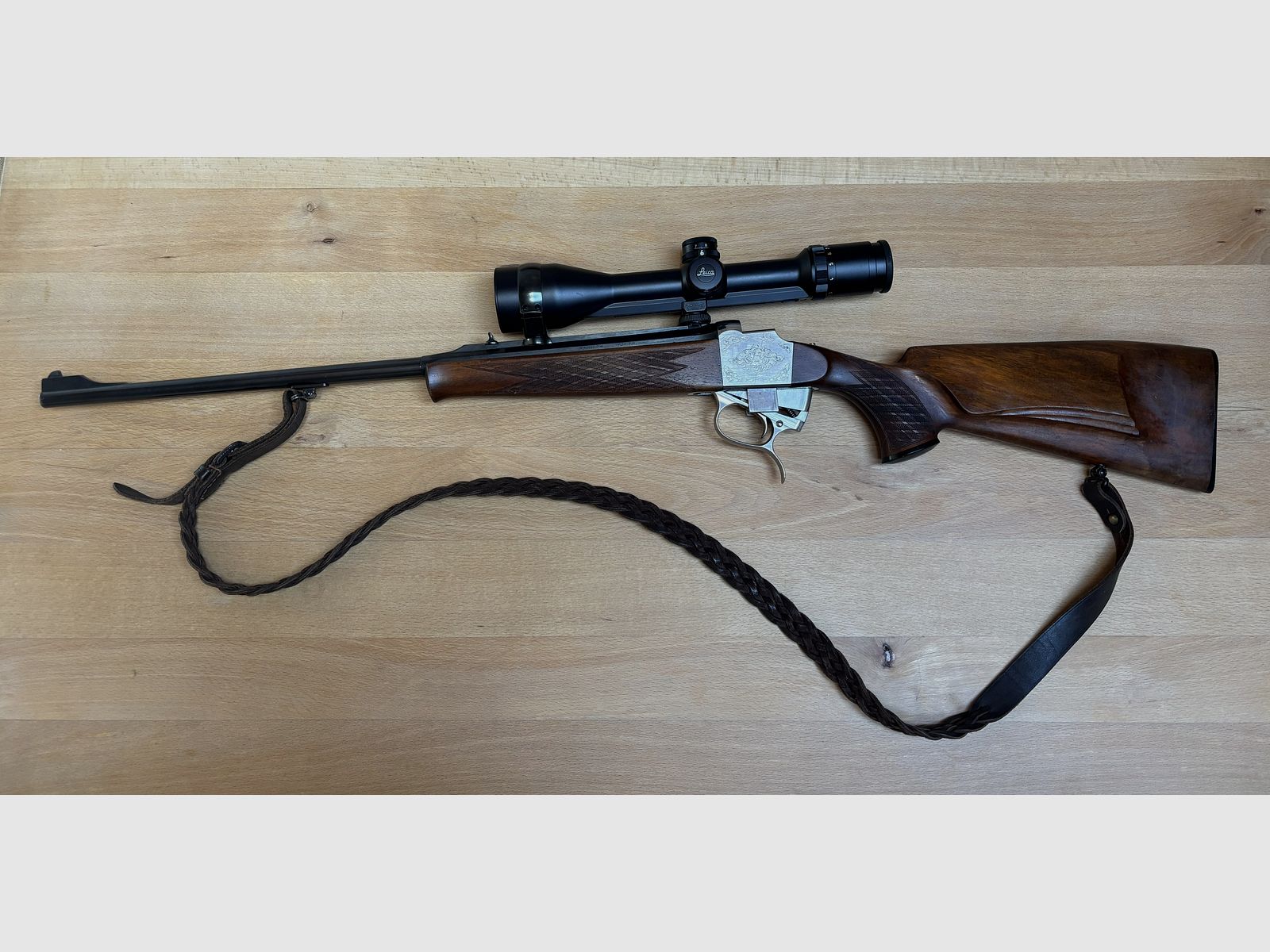 RARITÀ Blaser 820 Standard Blockbüchse – Cal. 6,5x57R – ottimo stato con Leica Visus 3.12x50l LW reticolo illuminato