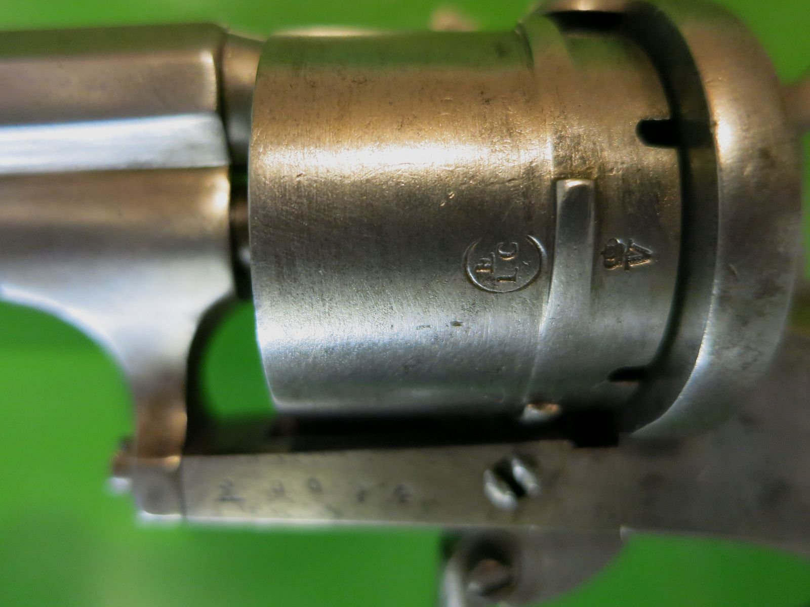 Revolver, Lefaucheux-Stiftfeuerrevolver M1858, Kal. 7 mm, Zivileproduktion     #87-