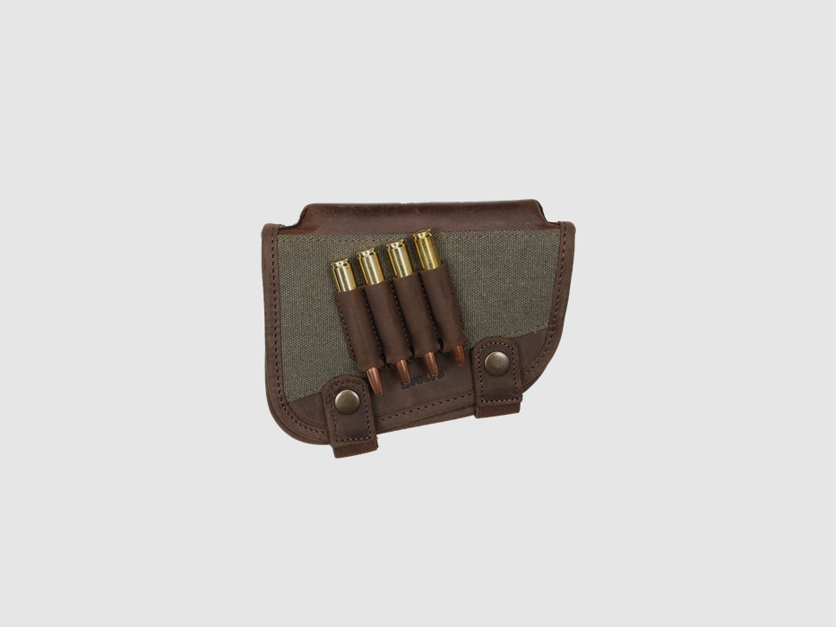2Wolfs PUMA rifle stock cartridge holder, green, image 1 of 2