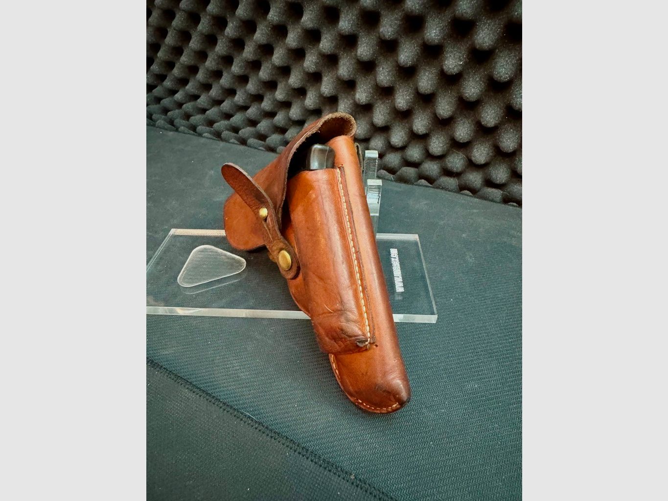 Gürtelholster Leder, Walter PP und PPK, braun, Vintage, Retro, Sammler