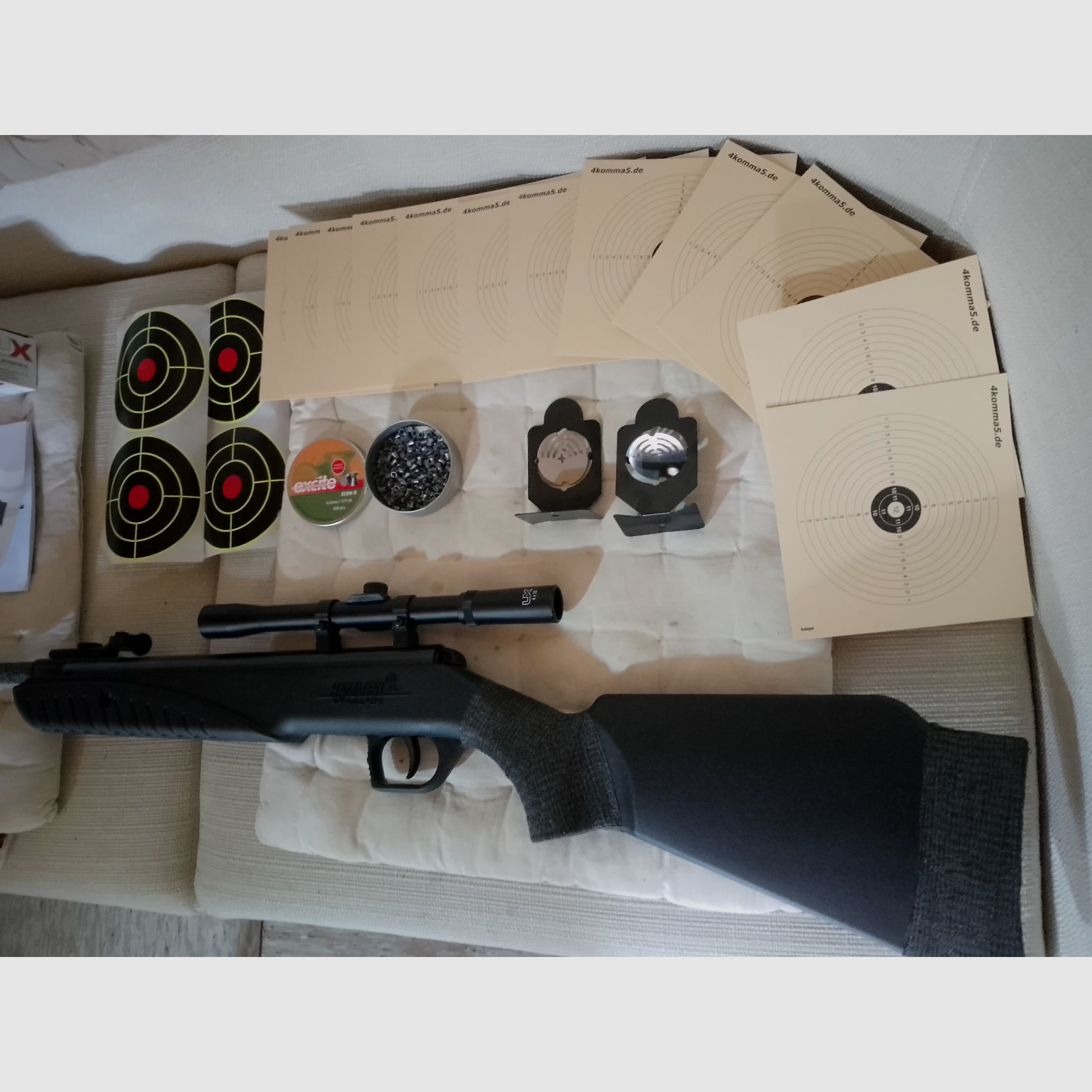 carabine à air Hämmerli Firefox 500 à chargement par basculement 4,5mm .177 + accessoires cibles figurines diabolos set