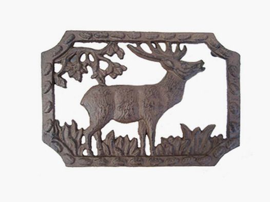 Lovergreen Dekoration Motiv groer Untersetzer Hirsch