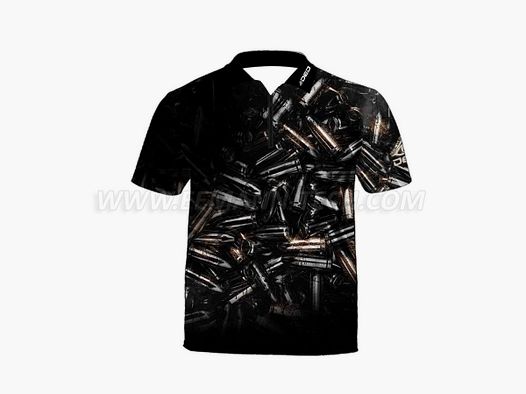 DED 9x19 Luger Schwarzes T-Shirt, Größe: M, Benutzerdefinierter Name: Mit Benutzerdefiniertem Namen, Bekleidungsart: Regulär (Herren)