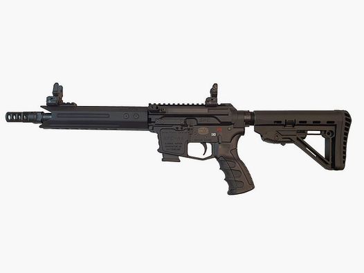 Schwaben Arms GmbH/GWMH Selbstladebüchse GWMH SPC-SPORTER A4 10" (SWISS PISTOL CARBINE) BLACK Kal.9x19 AR15 Glock Magazin