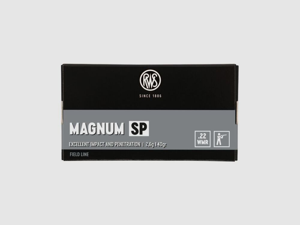 RWS 40grs Magnum SP 50STK .22WinMag