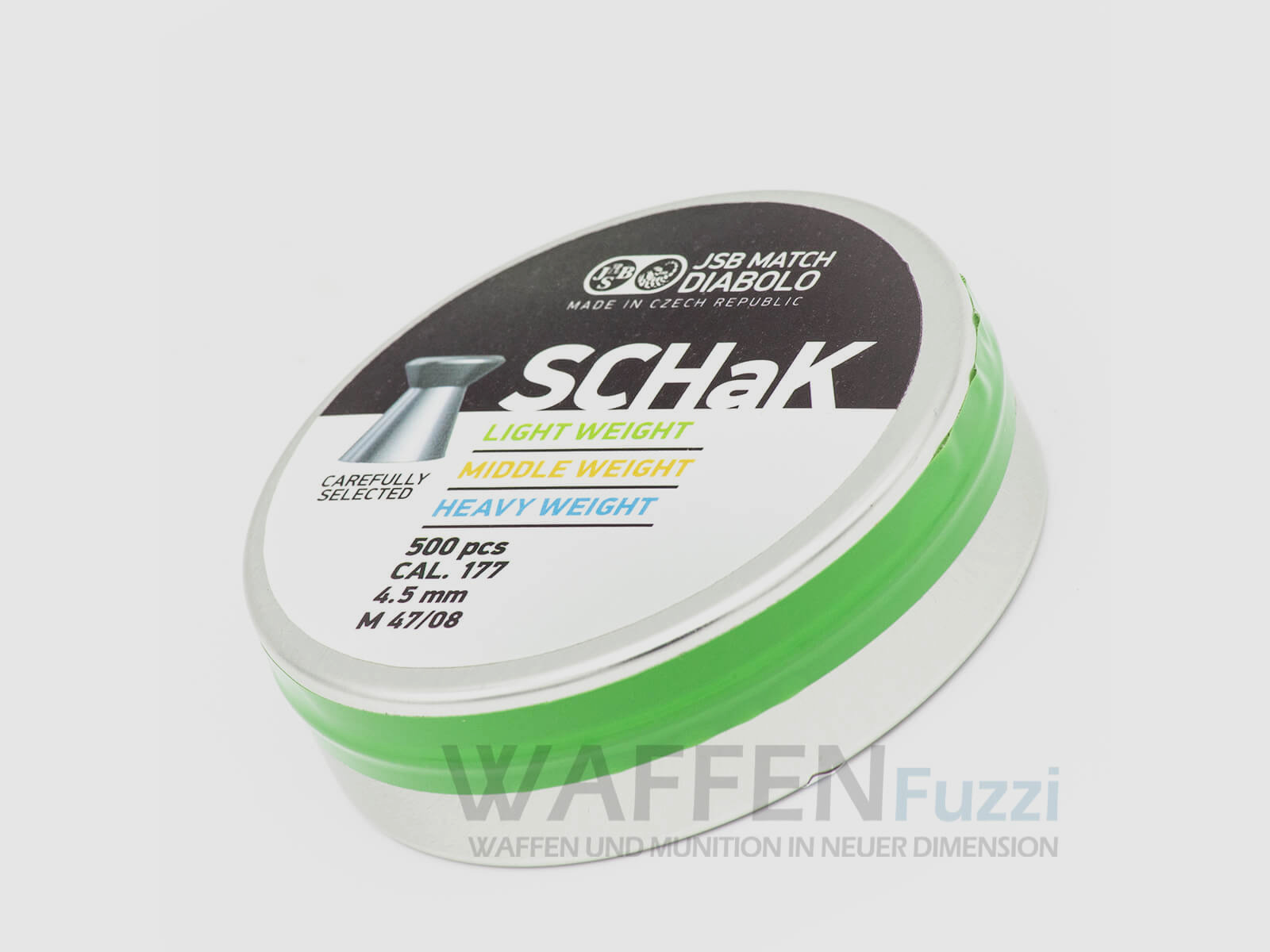 JSB SCHaK Premium Diabolo à Tête Plate 0,475g 500 PCS