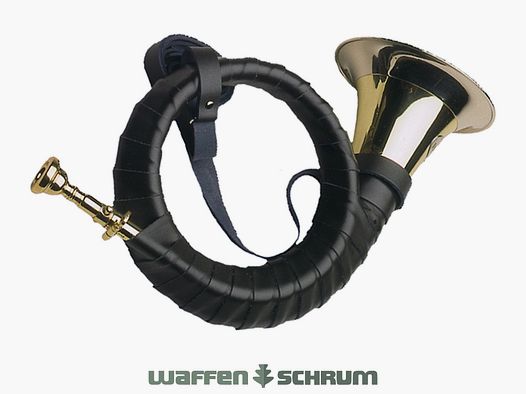 Dotzauer Fürst-Plesshorn B 2-windig Einbrennlackierung - Stimmzug - Mundstück Grüne Umwicklung - Ledertrageriemen