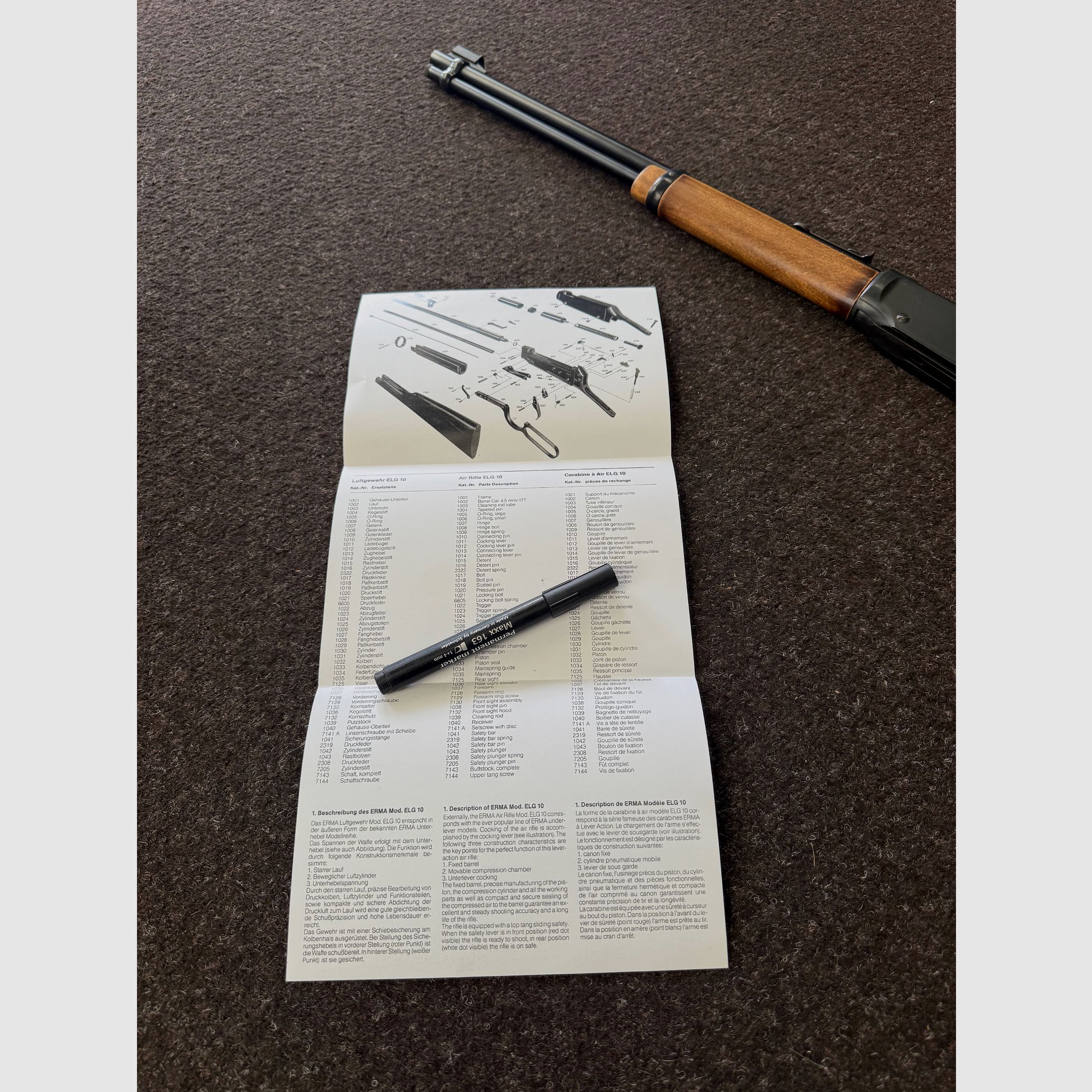 Luftgewehr Erma ELG 10
