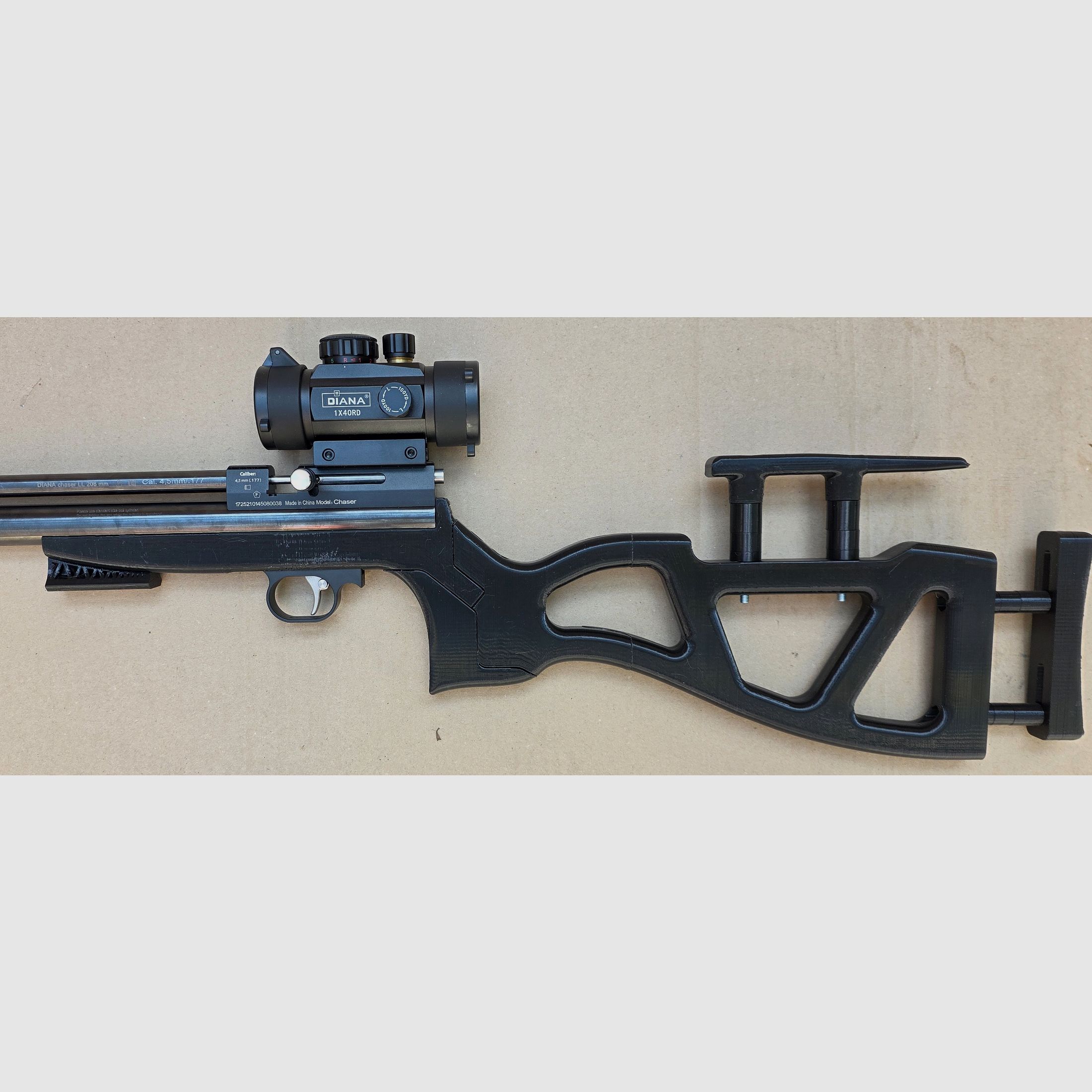 Grip / stock for Diana Chaser Bandit Airbug PETG black #01