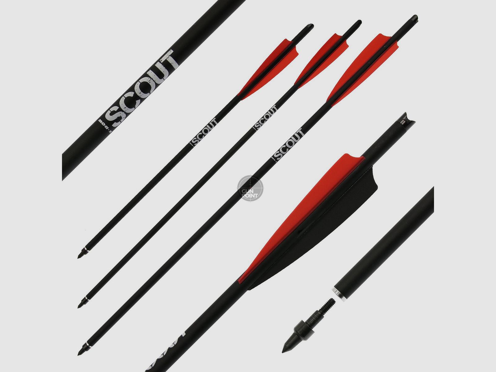 Armbrustbolzen | X-BOW FMA Scout - Bodkin - 16-22 Zoll - Hybridbolzen
