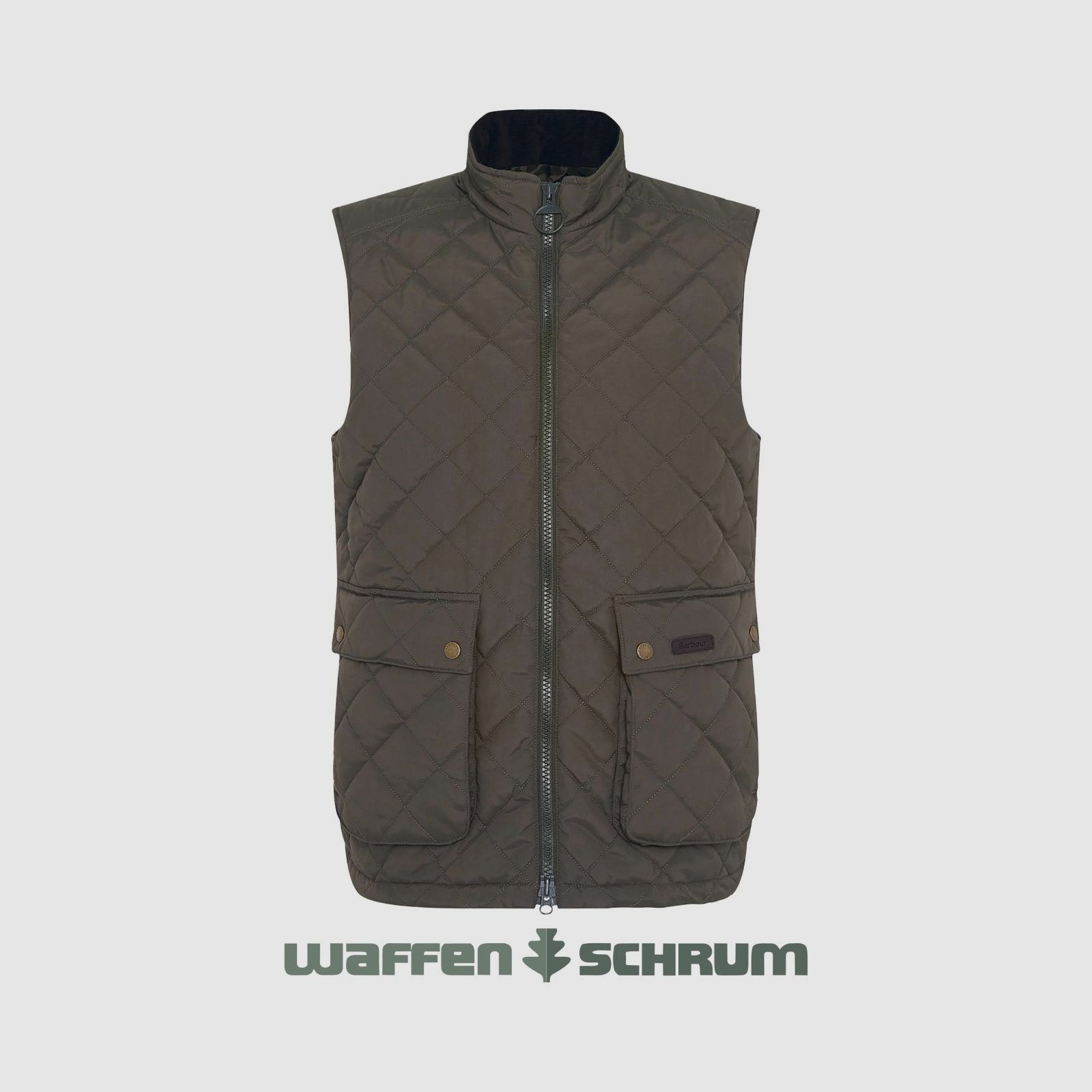 Barbour vest Fernwood Donkergroen