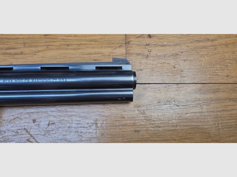 Splendide Colt Python 357 Magnum – Canon 6 pouces – Arme de début 1968 (!) en finitions de pointe – Arme d&rsquo;occasion en état plus excellent pour son âge – Pièce Premium à tous points de vues – TBE++, image 28 sur 28