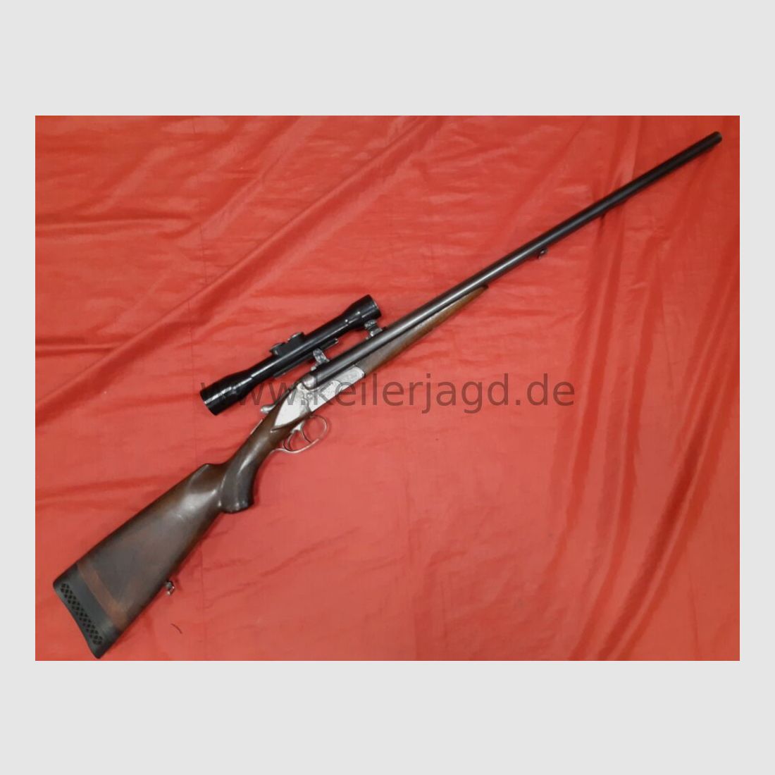 Bühag double-barrel shotgun 16/70 with scope A piece of history