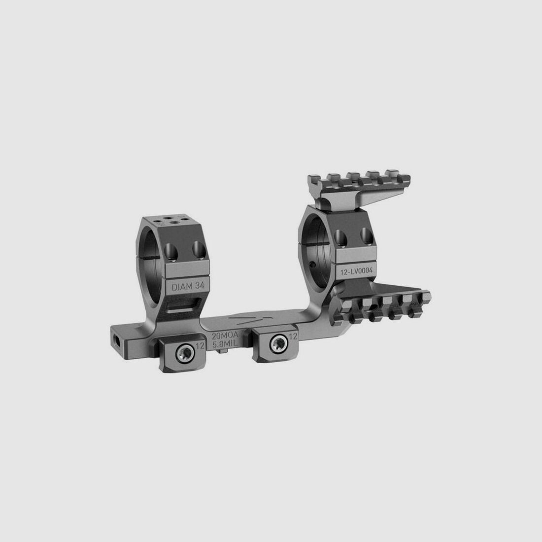 Audere Levitas Montage 20 MOA Black 34mm
