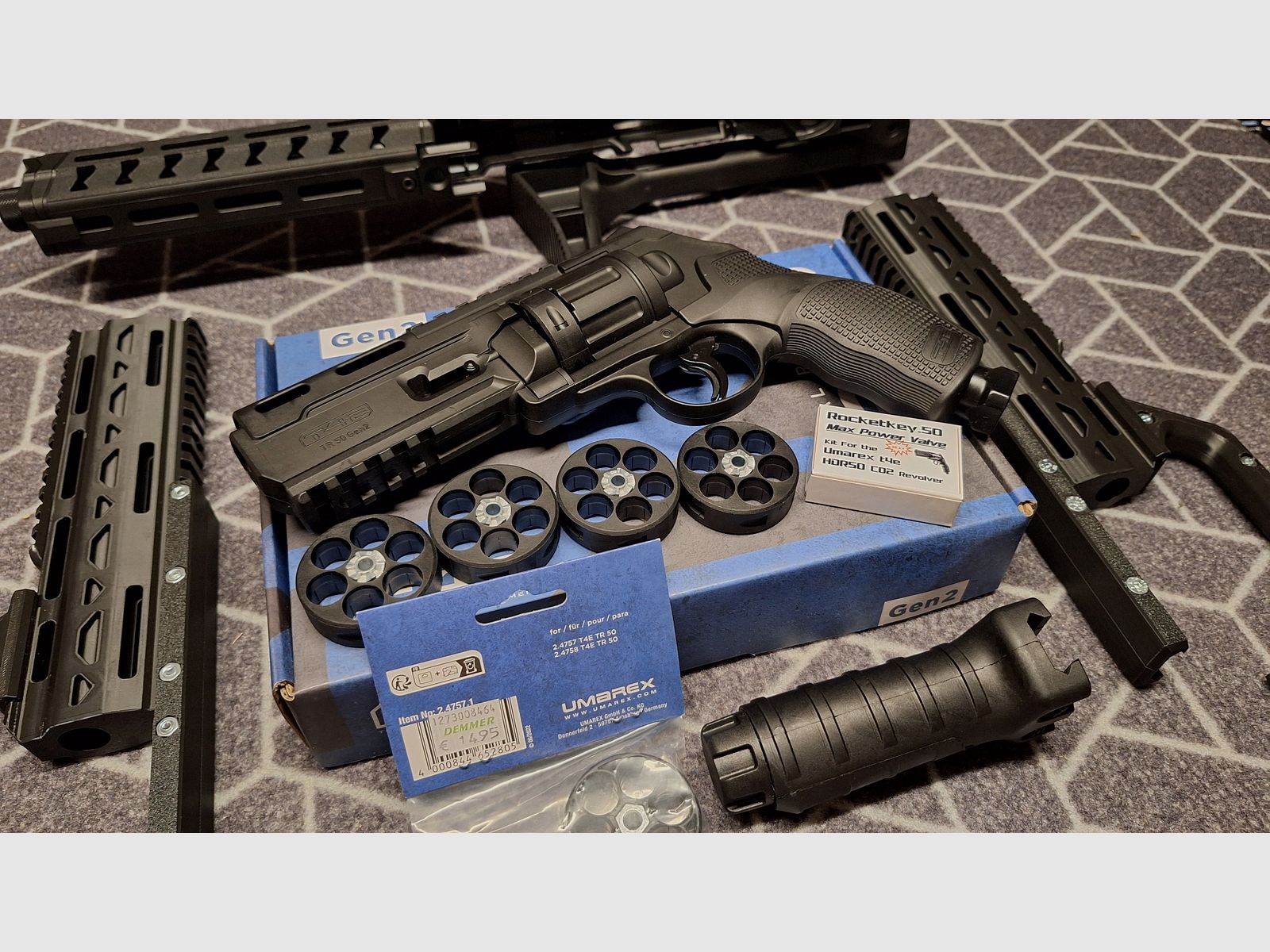 T4E TR 50/HDR50 Gen2 Revolver Co2 cal .50 - Kit premium - Neuf !