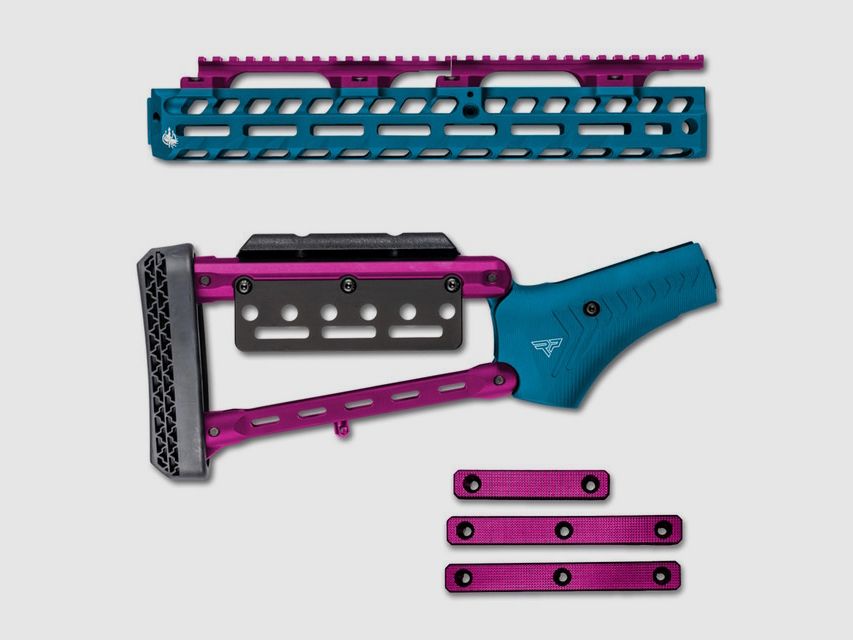 Set di calci per pistola Ranger Point Precision Costa Henry (Rosa e Turchese)