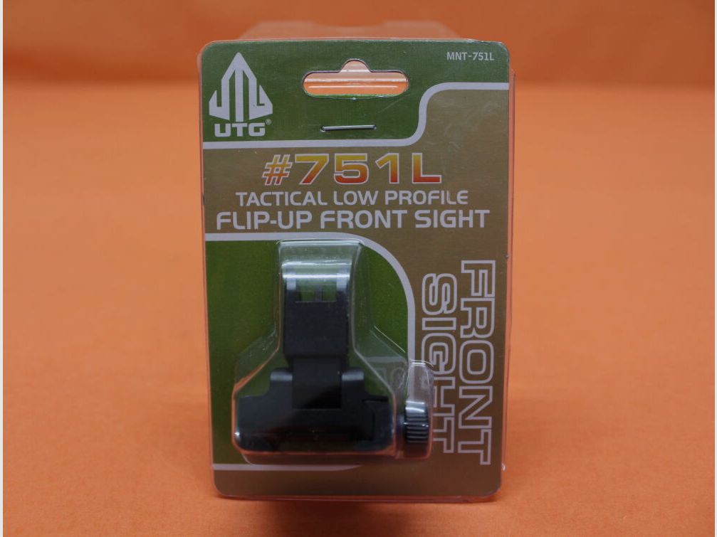 UTG - Leapers UTG Flip-Up Front Sight Low Profile (MNT-751L) Montaggio per Handguard / Mirino pieghevole per profilo Picatinny