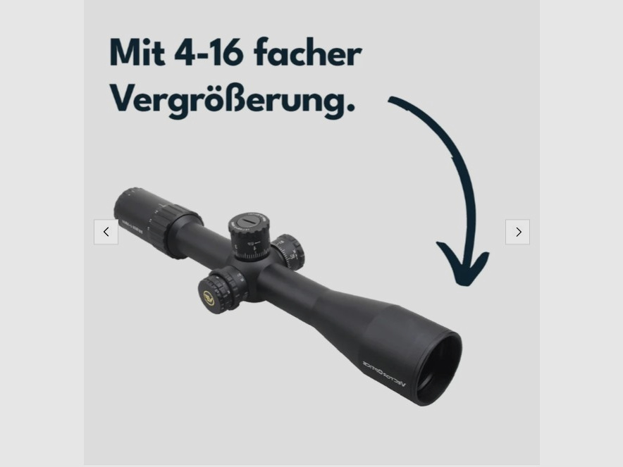Vector Optics SCOL-45 Taurus Zielfernrohr 4-16x44SFP HD - Montage für 21mm Picatinny/Weaver