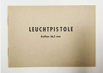 Instrucciones de uso de la pistola de luz Heym, tipo 3 de la fábrica de armas F. W. Heym - Münnerstadt, de 1959