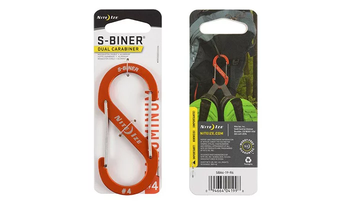 Nite Ize S-Biner mosquetón doble de aluminio #4 – Naranja – SBA4-19-R6, imagen 2 de 2