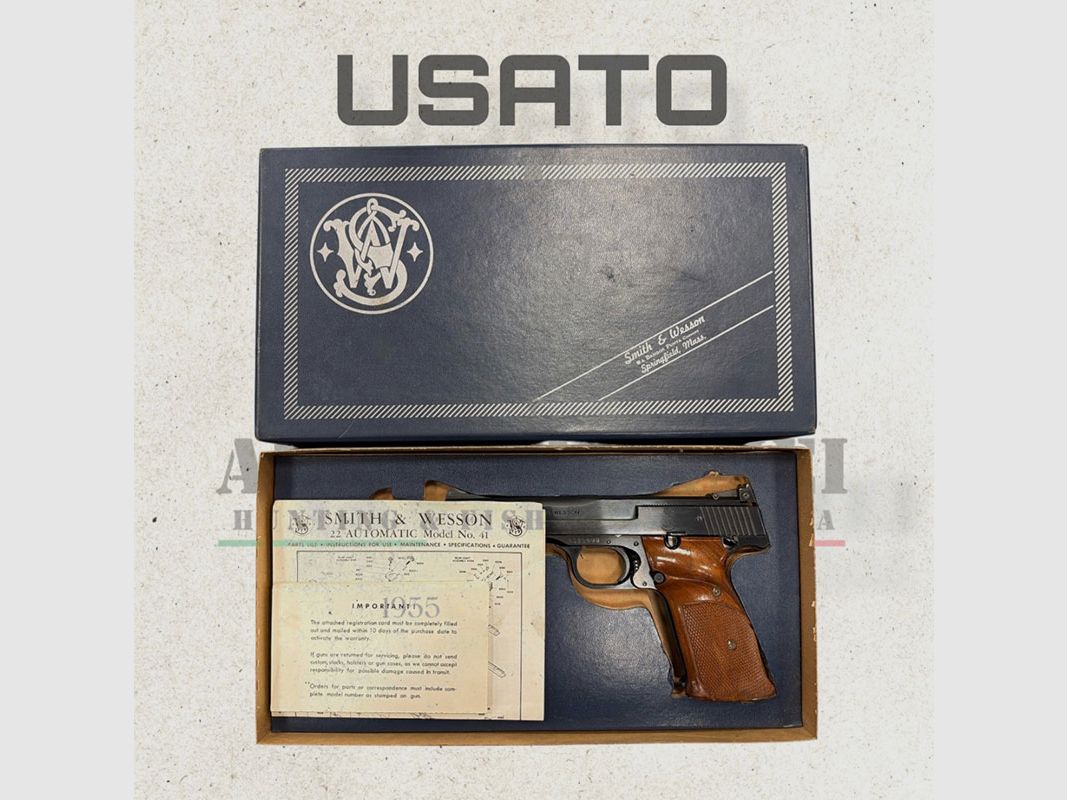 USED – PISTOL – SMITH & WESSON MODEL 41 cal. 22LR, image 4 of 4