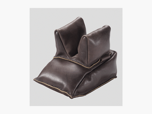 Supporto per calcio di fucile Fritzmann "Ohrensack" in pelle marrone