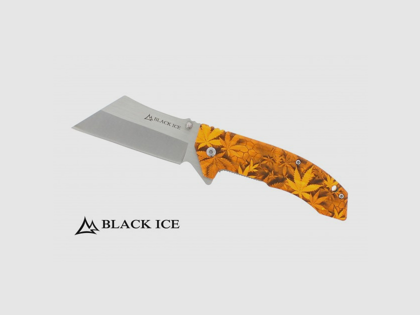 Black Ice THC Orange Pocket Knife