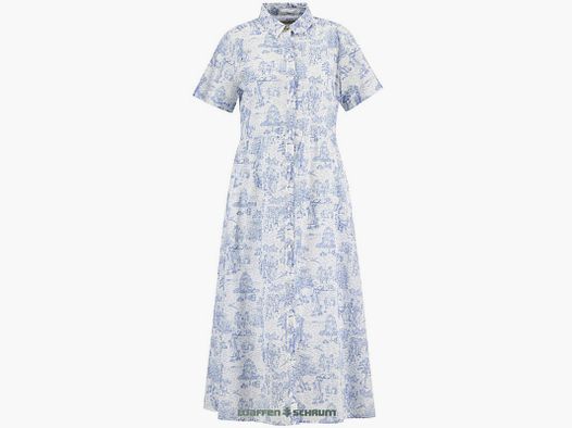 Barbour Kleid Wisteria Midi Ink Blue Print
