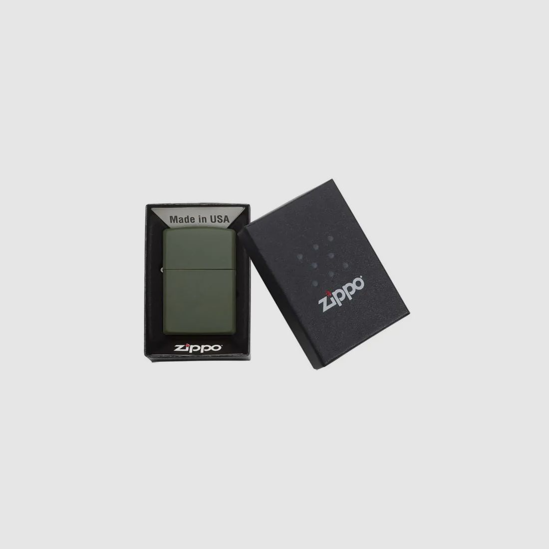 Encendedor Zippo de gasolina mate verde (oliva)