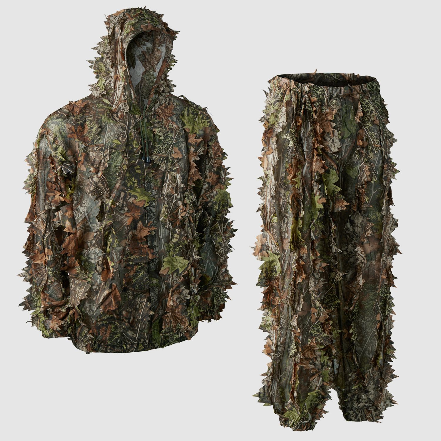 DEERHUNTER Sneaky Ghillie pullover/tuta mimetica con foglie 3D, immagine 1 di 3