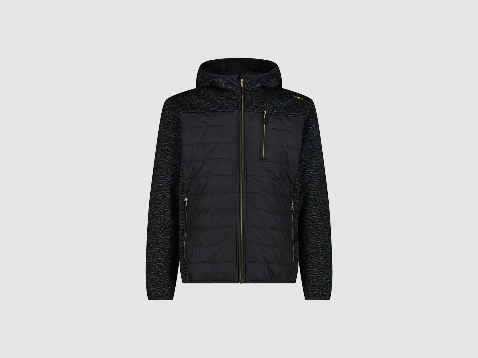 CMP Hybrid Fix Hood Winterjacke antrazit melange, Bild 1 von 4