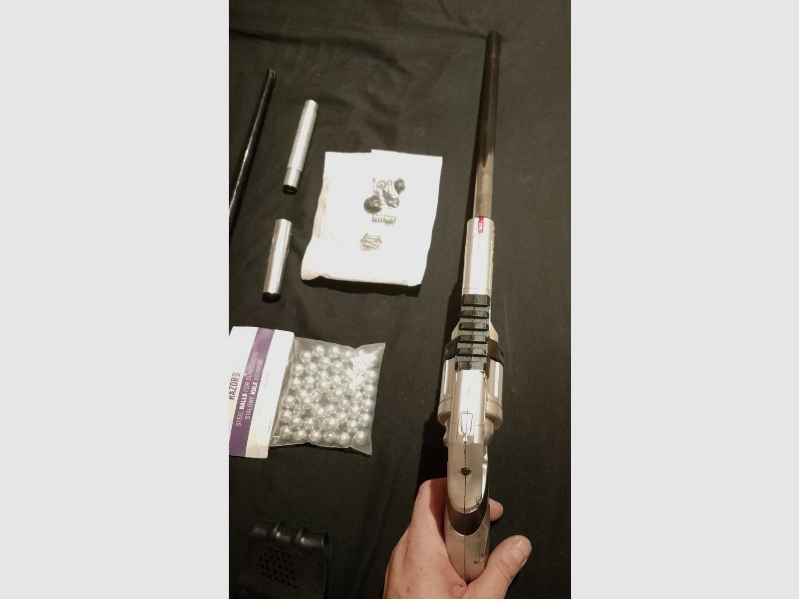 Custom T4e HDR50 RAM Paintball Marker Cal .50 Long Run Rifle long barrel Big Power kit full Open DIY defective project steel balls balls steel