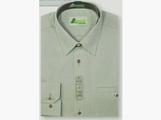 SKOGEN MEN'S SHIRT WITH EMBROIDERED DETAIL