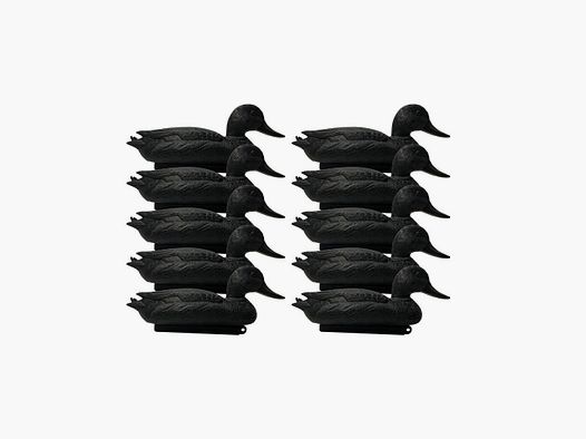 Schwarze Entenform x10