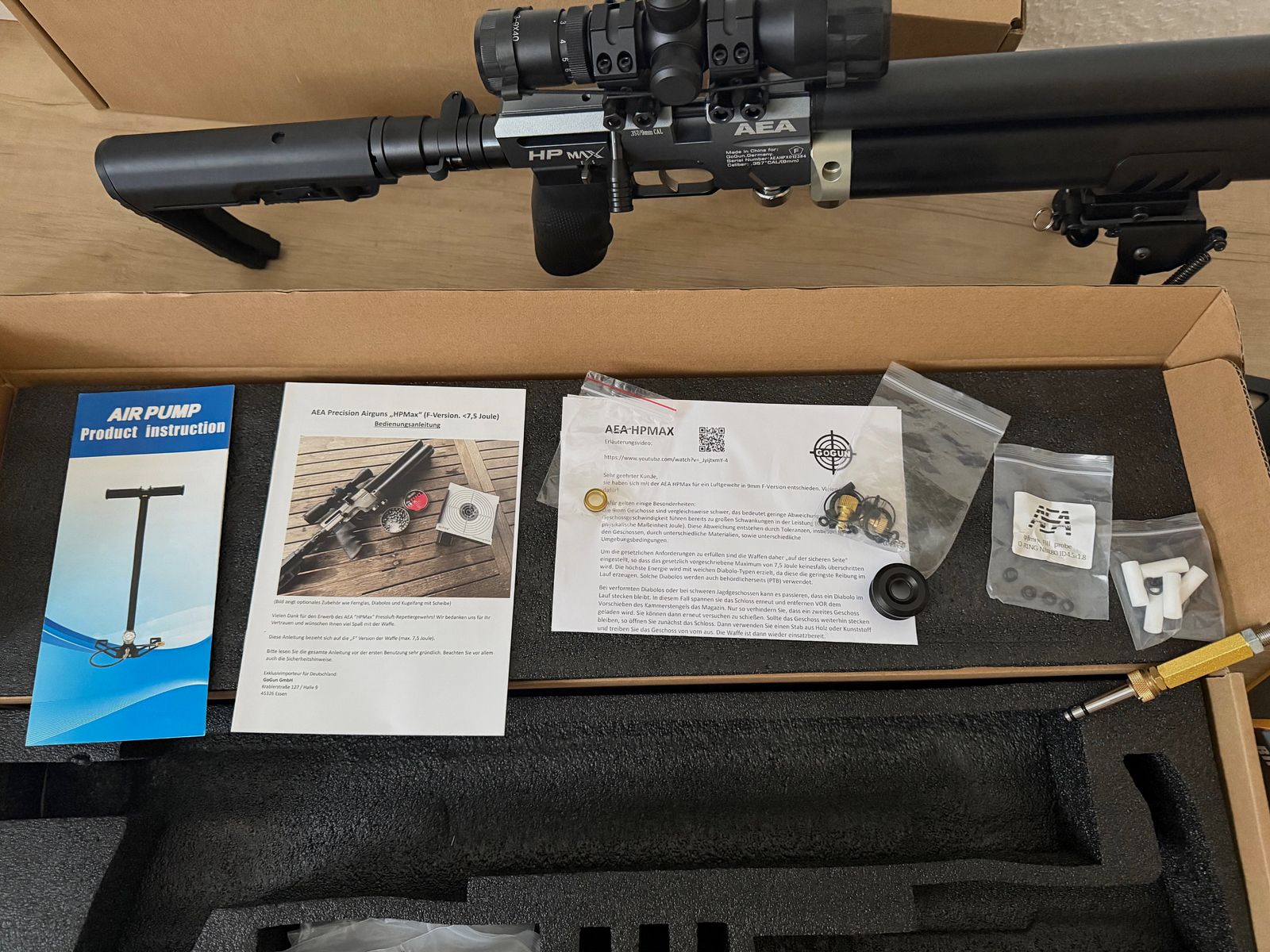 AEA HPMax CAL 357/9mm Airgun