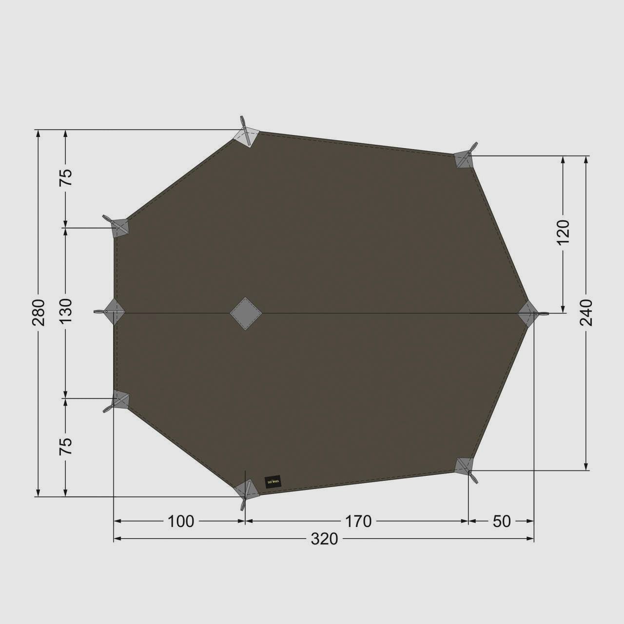 Tatonka Tarp Wing LT – ultraleichtes Trekking Tarp, Bild 3 von 5