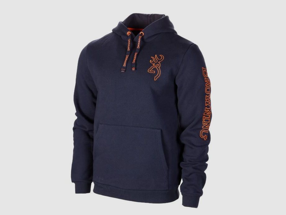 Browning sweatshirt with hood - blue