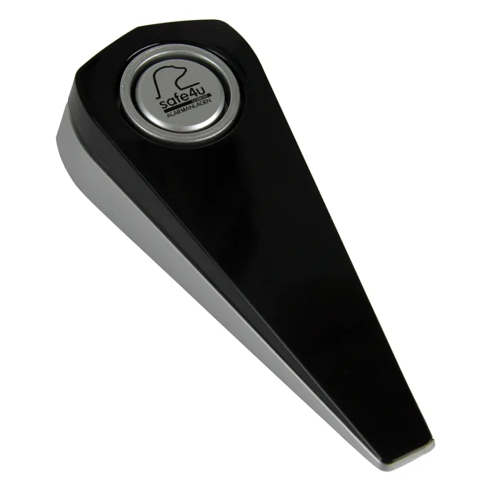 Fermaporta d'allerta Travel con 100 db - Nero / Argento