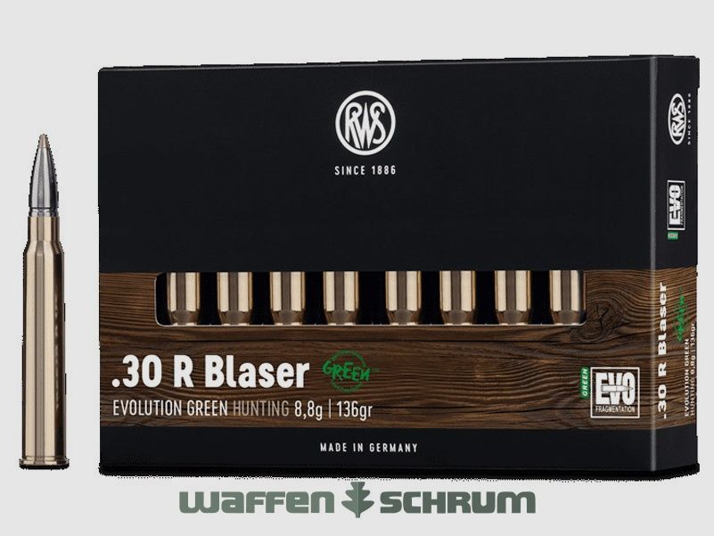RWS Evo Green 8.8g - 136gr .30RBlaser