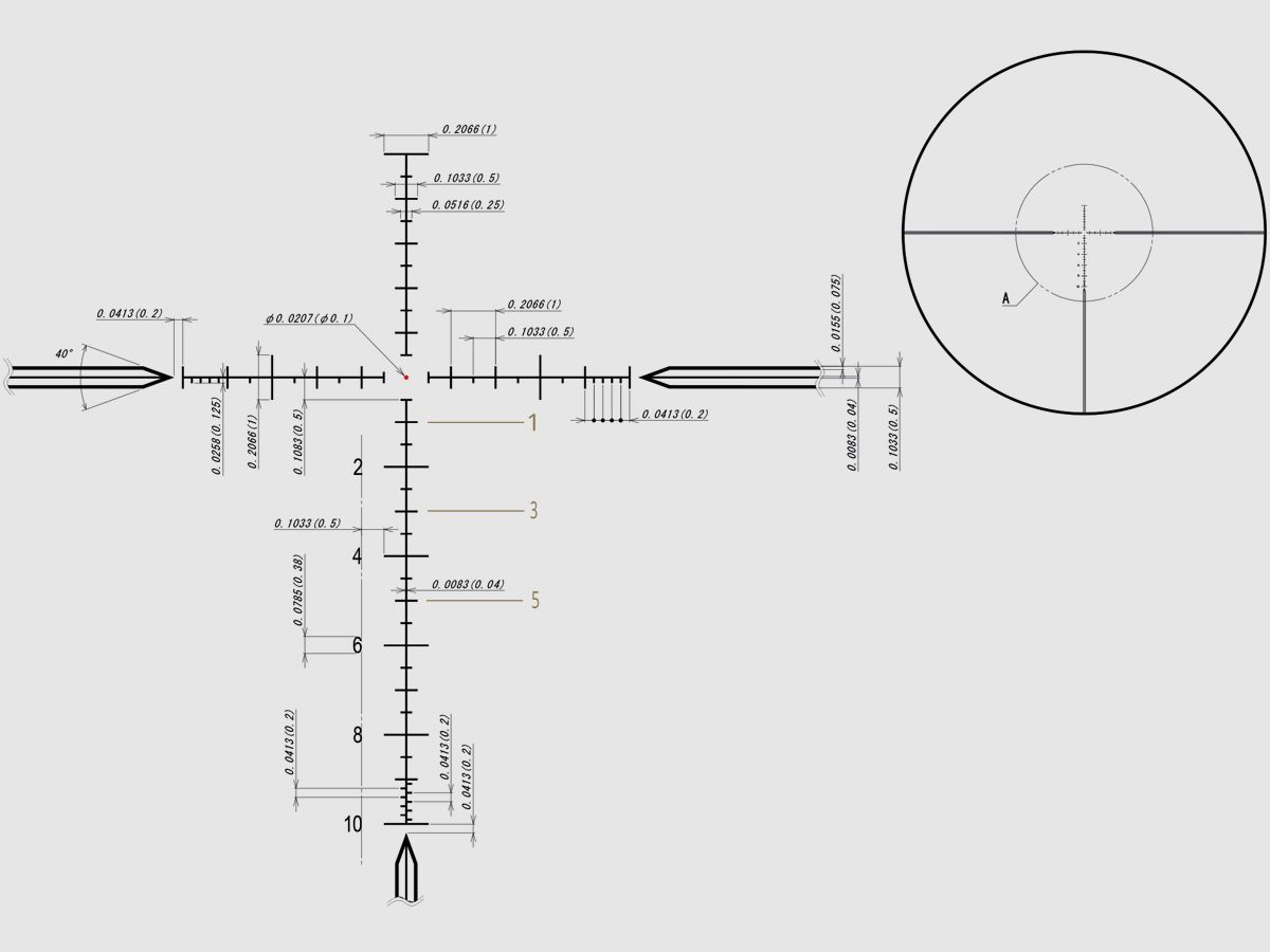 DDoptics lunette de tir | DDMP V6 5-30x56 | Longue portée | MRAD | tac-A