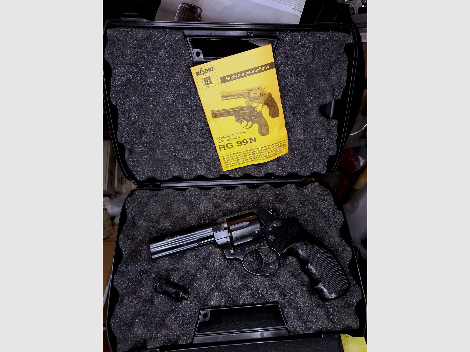 Revólver de fogueo Röhm RG99N niquelado (PTB 597) RG 99 n