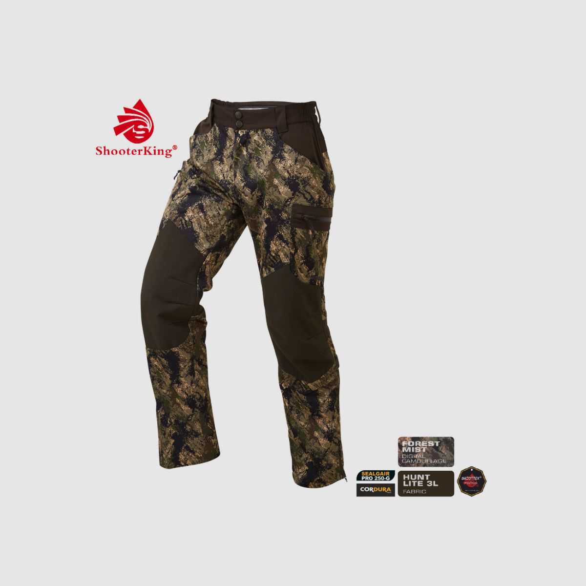 SHOOTERKING Huntflex Hose Digital Camo Forest Mist