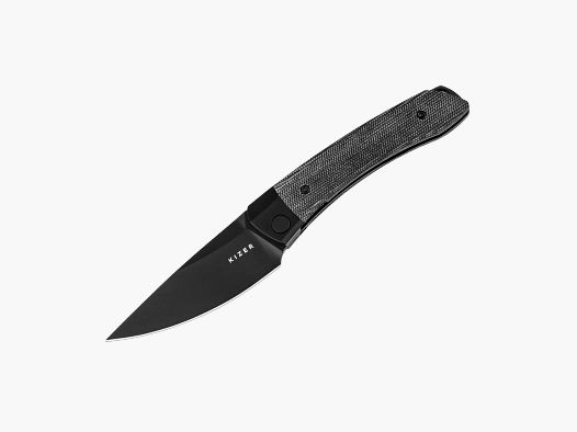 Kizer Mini Momo 154CM Aluminum & Micarta All Black