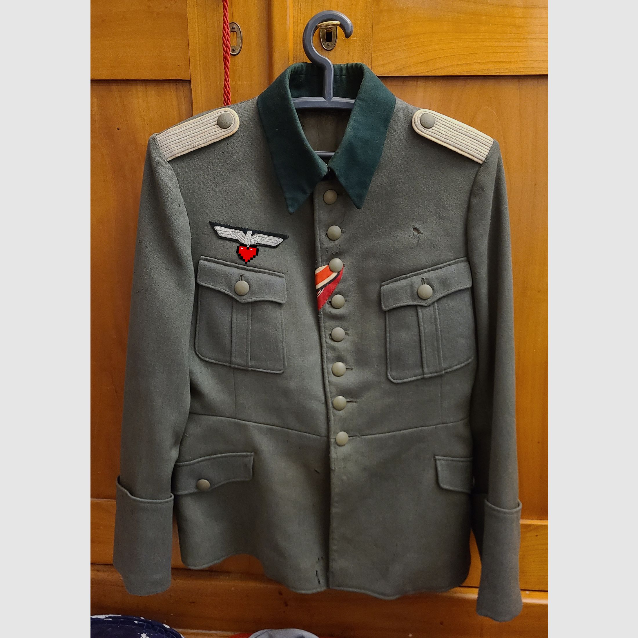 Uniforme Wehrmacht chaqueta 100% original hallazgo de desván