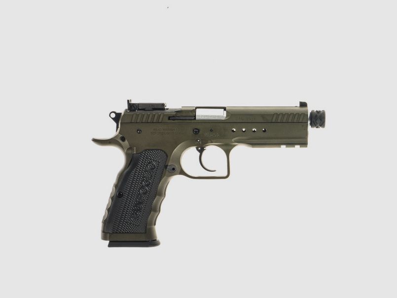 Tanfoglio Pistole T97L Tactical Pro, olivgrün, 4.92″